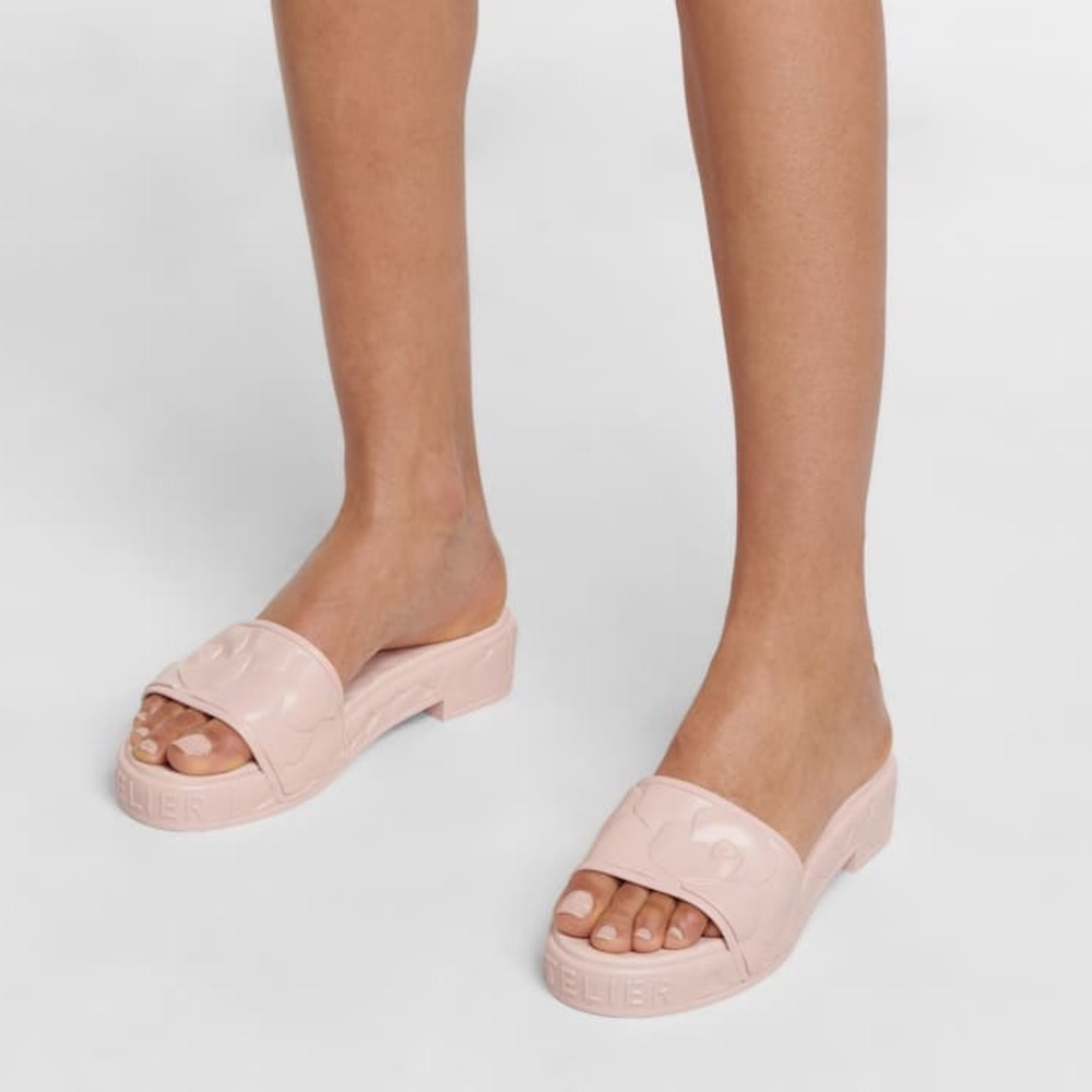 Valentino Atelier Platform Sculpted Poolside Mules